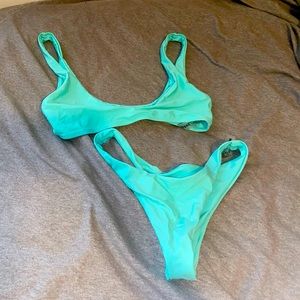 Teal SHEIN bathing suit